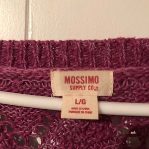 Purple knit sweater good condition